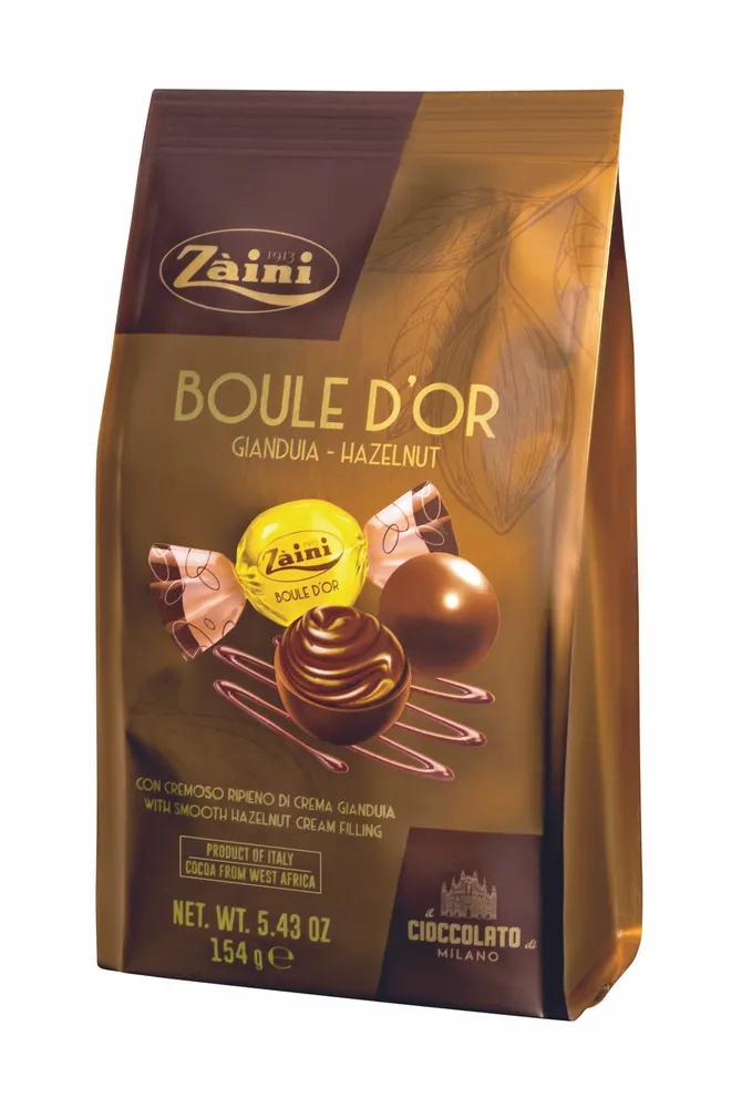 Шоколадные конфеты Zaini Boule d'or gianduia 154 гр., флоу-пак