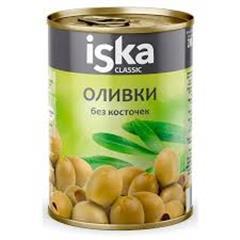 Зеленые оливки б/к Iska 300 мл., ж/б