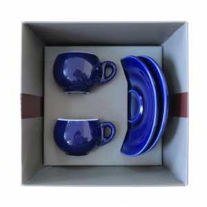Подарочный набор для эспрессо, голубой, 4 предмета Danesi, картонная коробка