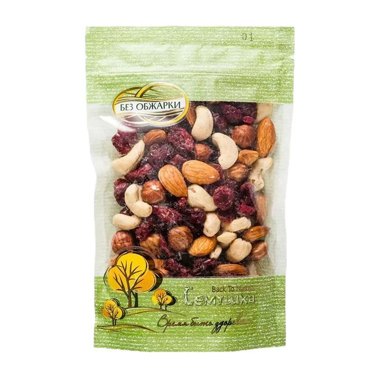 Смесь Семушка орехов с клюквой 120 гр., дой-пак