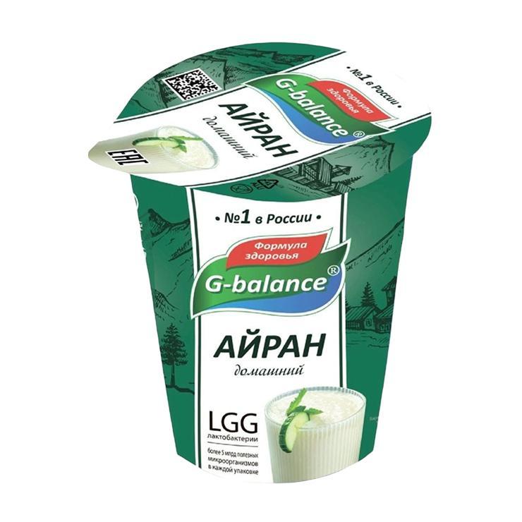 Айран G-balance домашний 1% 230 гр., стакан