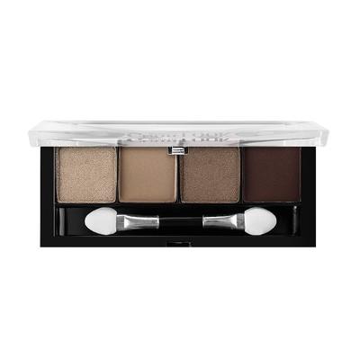 Тени для век 4-х цветные тон 8 Ореховый Тауп, Glam Look,  LuxVisage, 20 гр., ПЭТ
