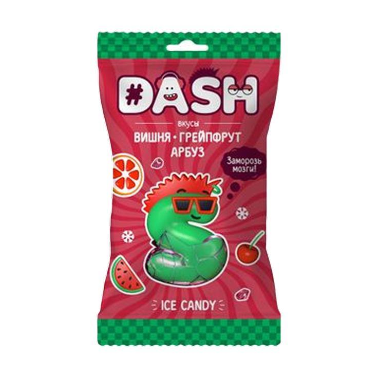 Карамель DASH леденцовая морозная вишня грейпфрут арбуз 65 гр., флоу-пак
