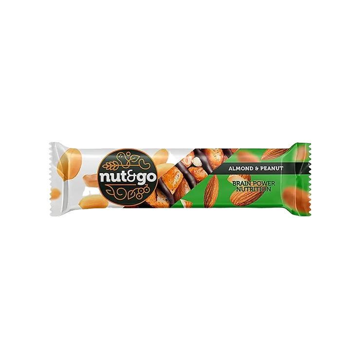Батончик Nut and Go с миндалем и арахисом 34 гр., флоу-пак