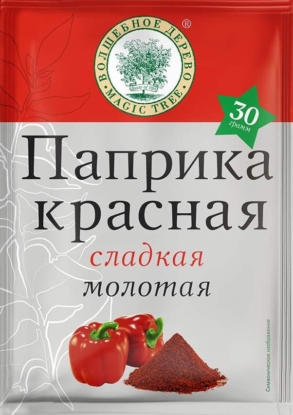 Приправа Волшебное Дерево паприка красная сладкая молотая 30 гр., саше