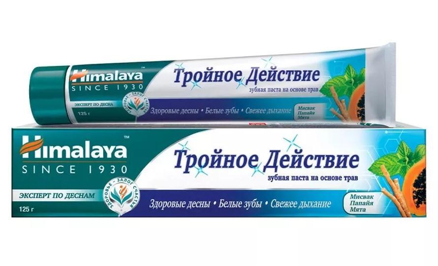 Зубная паста Himalaya Тройное действие 125 гр., картон