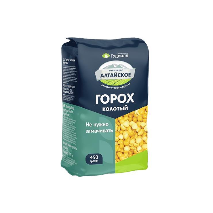 Горох Алтайское колотый экстра 450 гр., флоу-пак