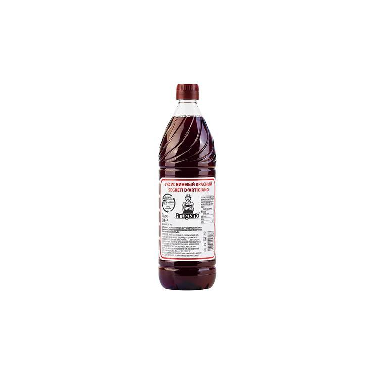 Уксус Sergeti d'Artigiano винный красный 6% 1 л., ПЭТ