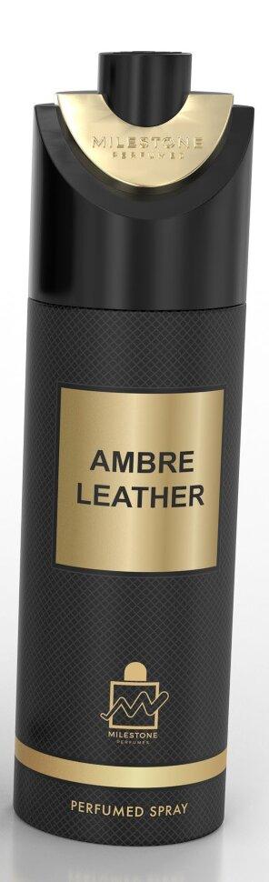 Дезодорант-спрей Milestone Ambre Leather Парфюмированный unisex 200 мл., баллон