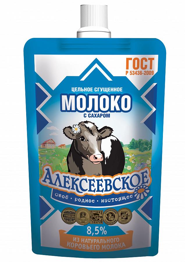 Сгущенное молоко Алексеевское с сахаром 8,5%