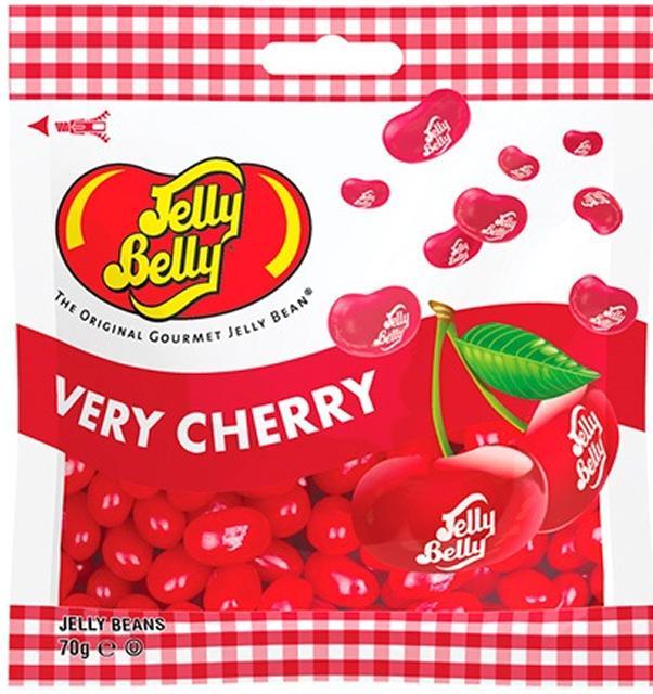 Драже Jelly Belly жевательное сочная вишня 70 гр., флоу-пак