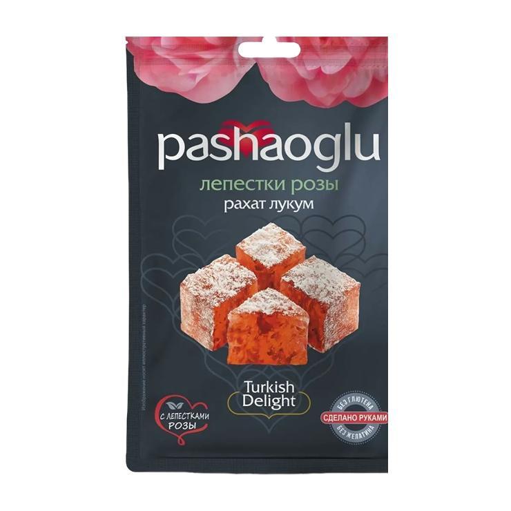 Рахат-Лукум Pashaoglu лепестки розы 150 гр., дой-пак