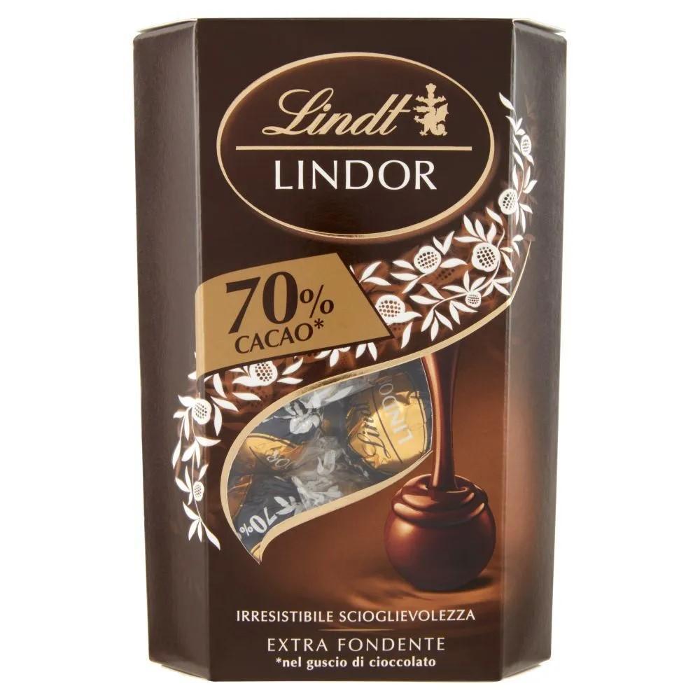 Конфеты Lindt Lindor темный 70% 200 гр., картон
