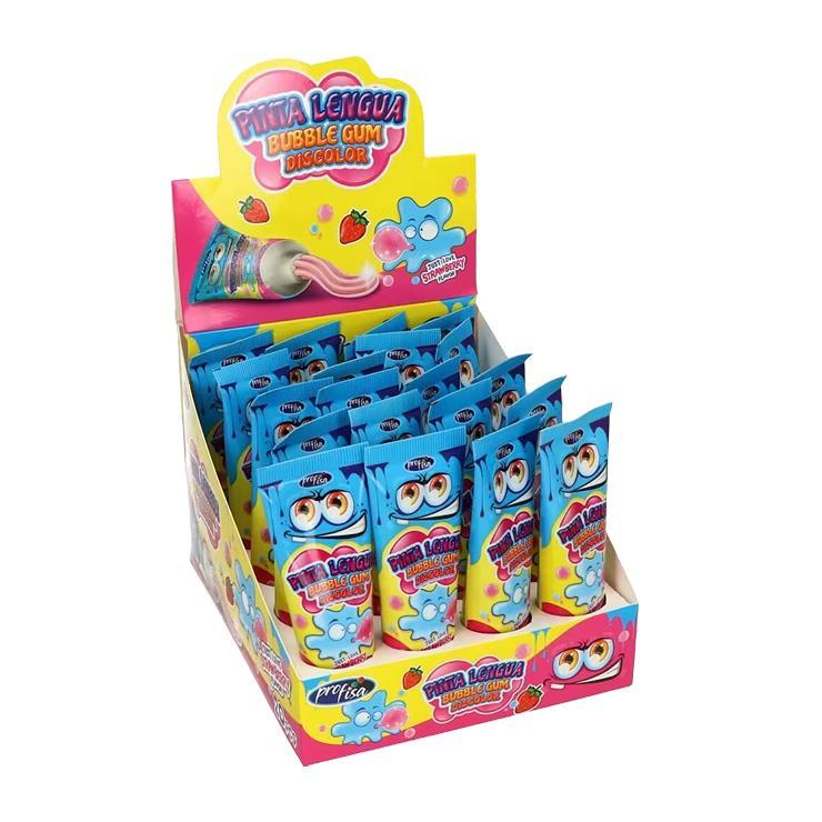 Жевательная резинка Pinta Lengua Bubble gum discolor 22 гр., пластиковая упаковка