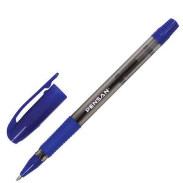 Ручка шариковая масляная с грипом, синяя, 1 мм., линия письма 0,8 мм., Pensan Sign-Up