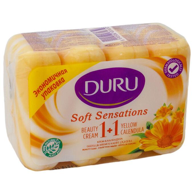 Мыло DURU 1+1 Календула & Крем 80 гр., бумага