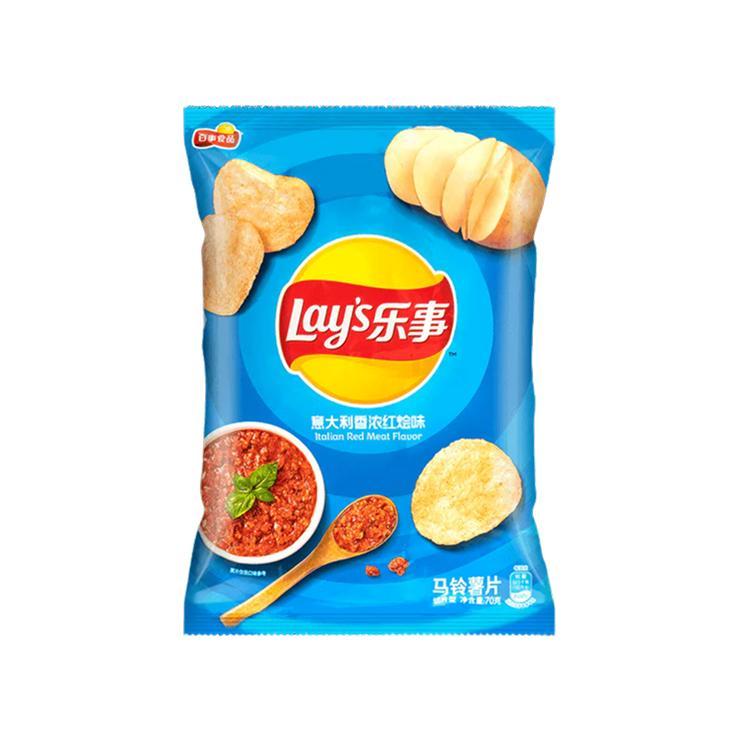 Чипсы Lay's Italian Red Meat Flavor 70 гр., флоу-пак