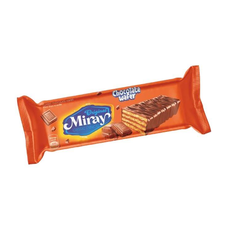 Вафля глазированная Miray CHOCOLATE WAFER с шоколадной начинкой 30 гр., флоу-пак