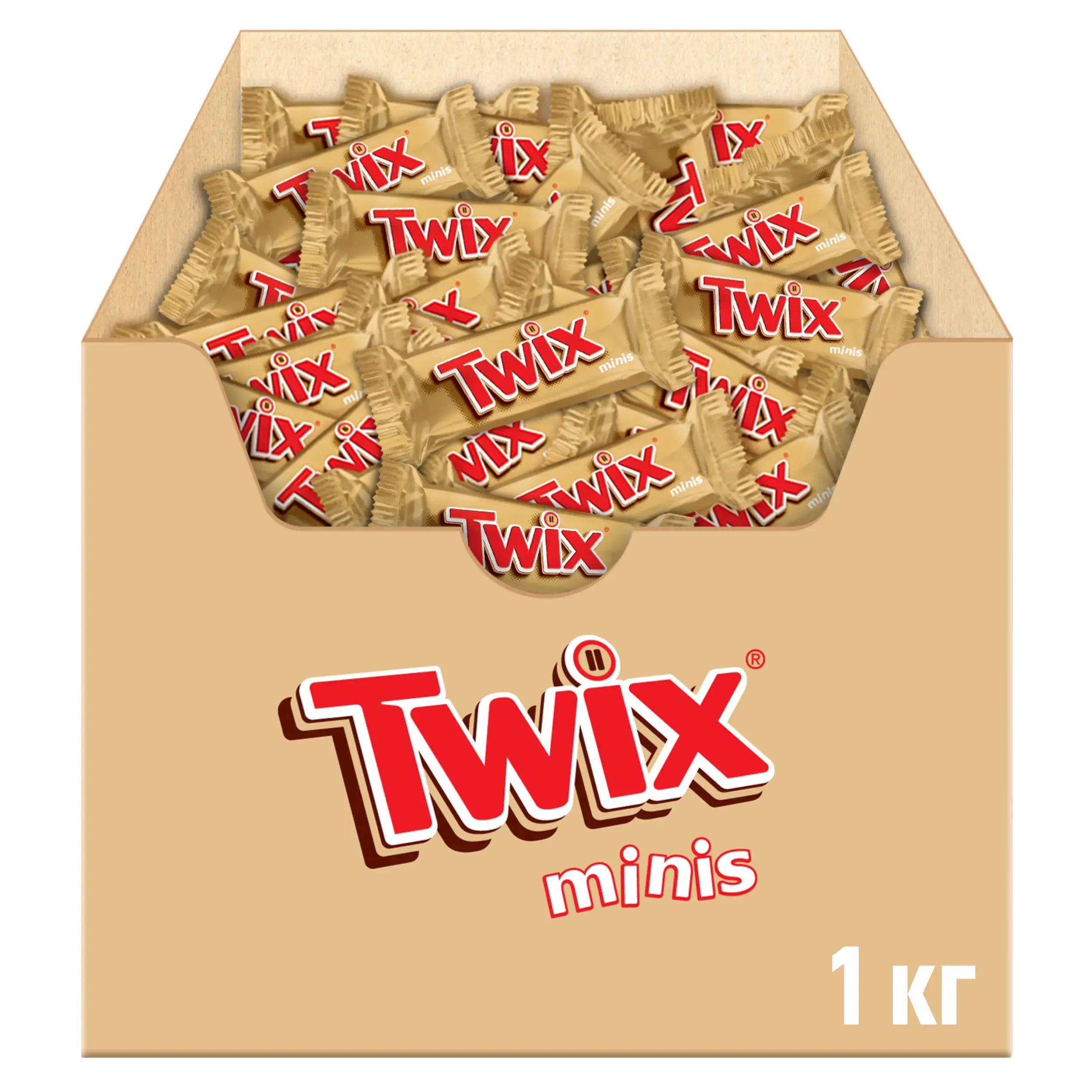 Батончик шоколадный Twix minis 1 кг., картон