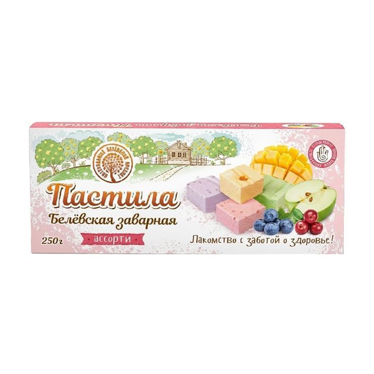 Пастила Белевская заварная ассорти 250 гр., картон