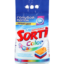 Порошок для машинной стирки Sorti Color, 6 кг., пластиковый пакет
