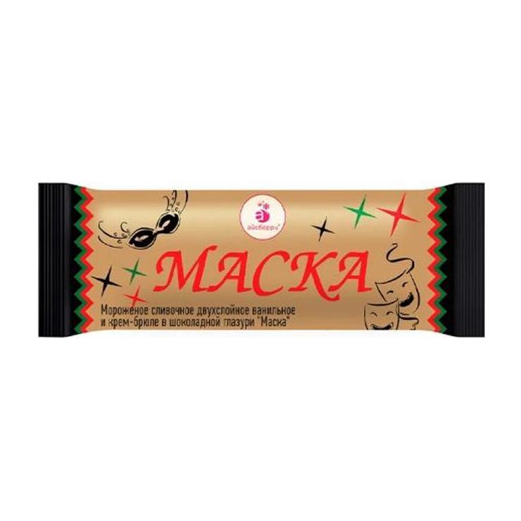 Мороженое эскимо Айсберри маска крем-брюле 80 гр., флоу-пак