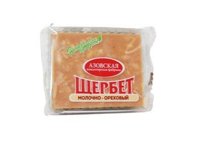 Щербет Азовская КФ молочно-ореховый 240 гр., флоу-пак