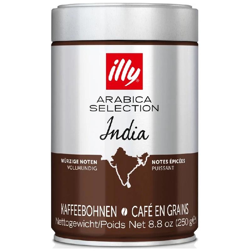 Кофе illy Monoarabica INDIA зерновой 250 гр., ж/б