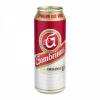Пиво Gambrinus Original светлое фильтрованное пастеризованное 4,3% 500 мл., ж/б