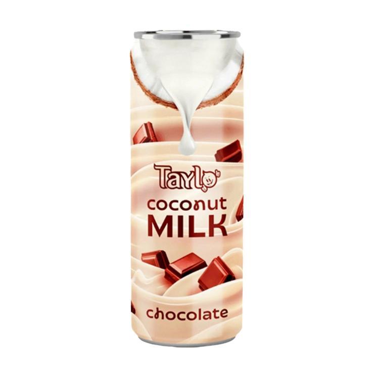 Молоко кокосовое Taylo Сoconut Мilk Chocolate шоколад Вьетнам 250 мл., ж/б