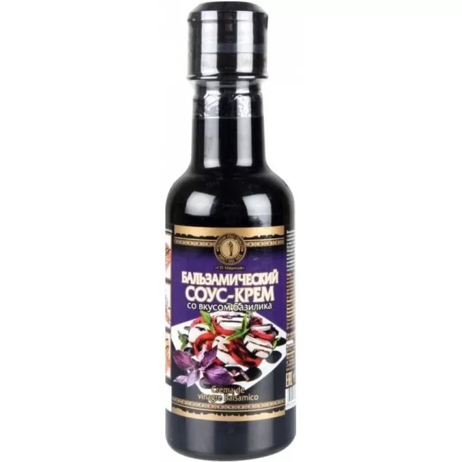 Крем-соус СП Мирный бальзамический со вкусом базилика 220 мл., ПЭТ