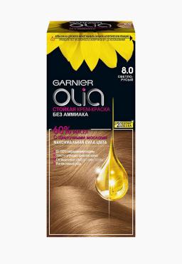 Краска для волос 8.0 Светло-русый Garnier Olia, 244 гр., картонная коробка