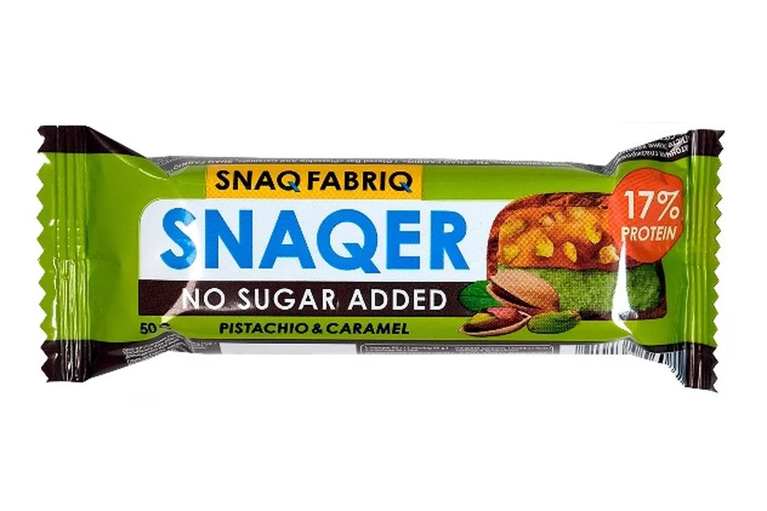 Батончик Snaq Fabriq Фисташка и карамель 50 гр., флоу-пак