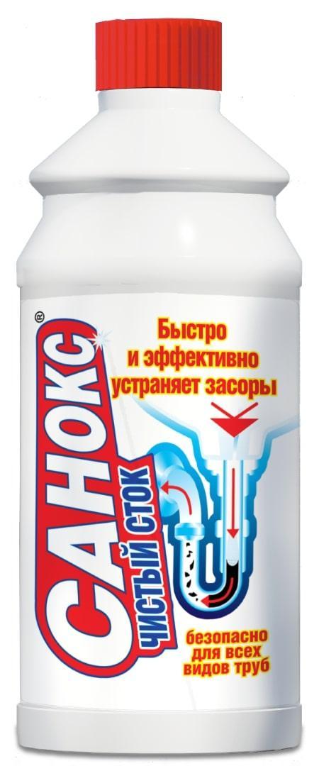 Гель для чистки труб Санокс 500 мл., ПЭТ