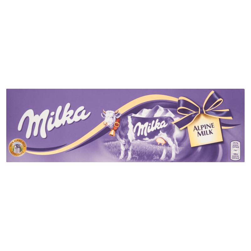 Шоколад Milka Alpine Milk молочный 250 гр., флоу-пак