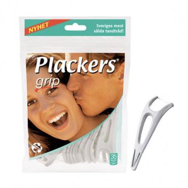 Флосс-зубочистка боковая Plackers Grip, 35 шт.