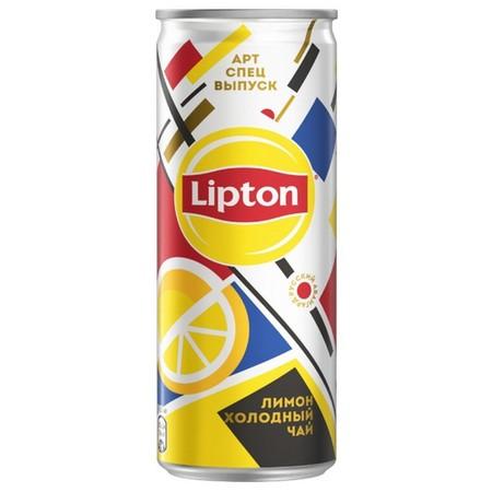 Чай холодный Lipton лимон 250 мл., ж/б