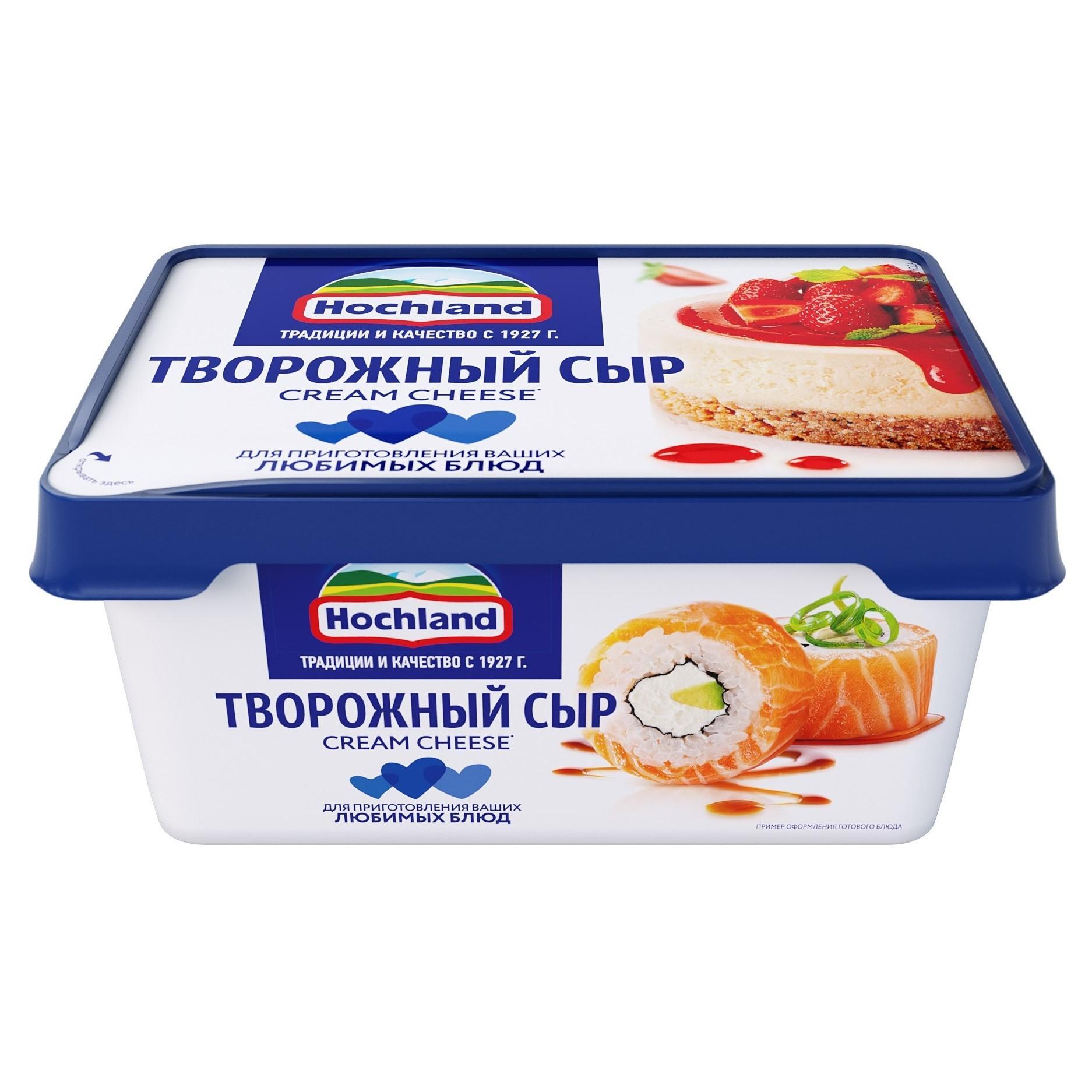 Сыр творожный Hochland Для кулинарии: для горячих и холодных блюд, 65%, 400 гр., ПЭТ