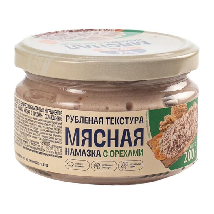 Намазка Белорусская традиция мясная с орехами 200 гр., стекло