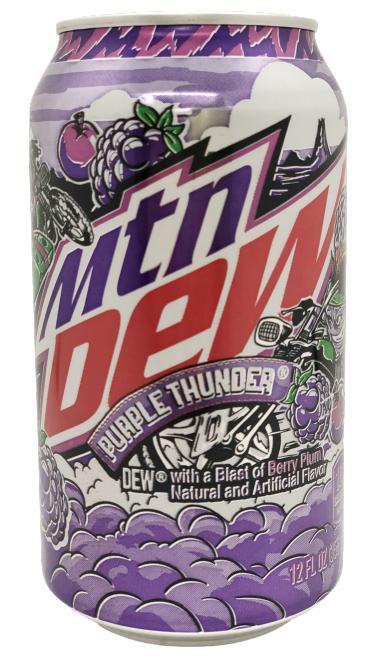 Напиток газированный Mountain Dew Purple Thunder 355 мл., ж/б