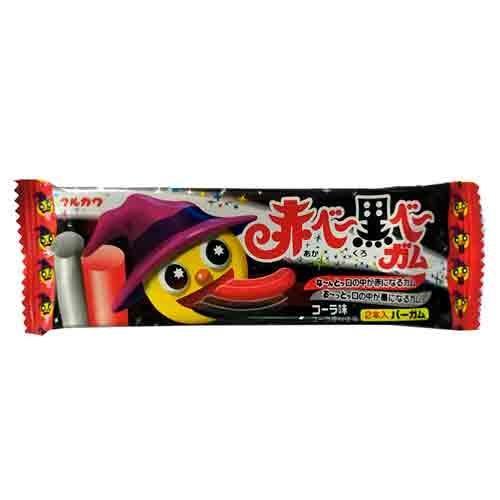 Жевательная резинка Marukawa Kurobe красный черный язык 14 гр., флоу-пак