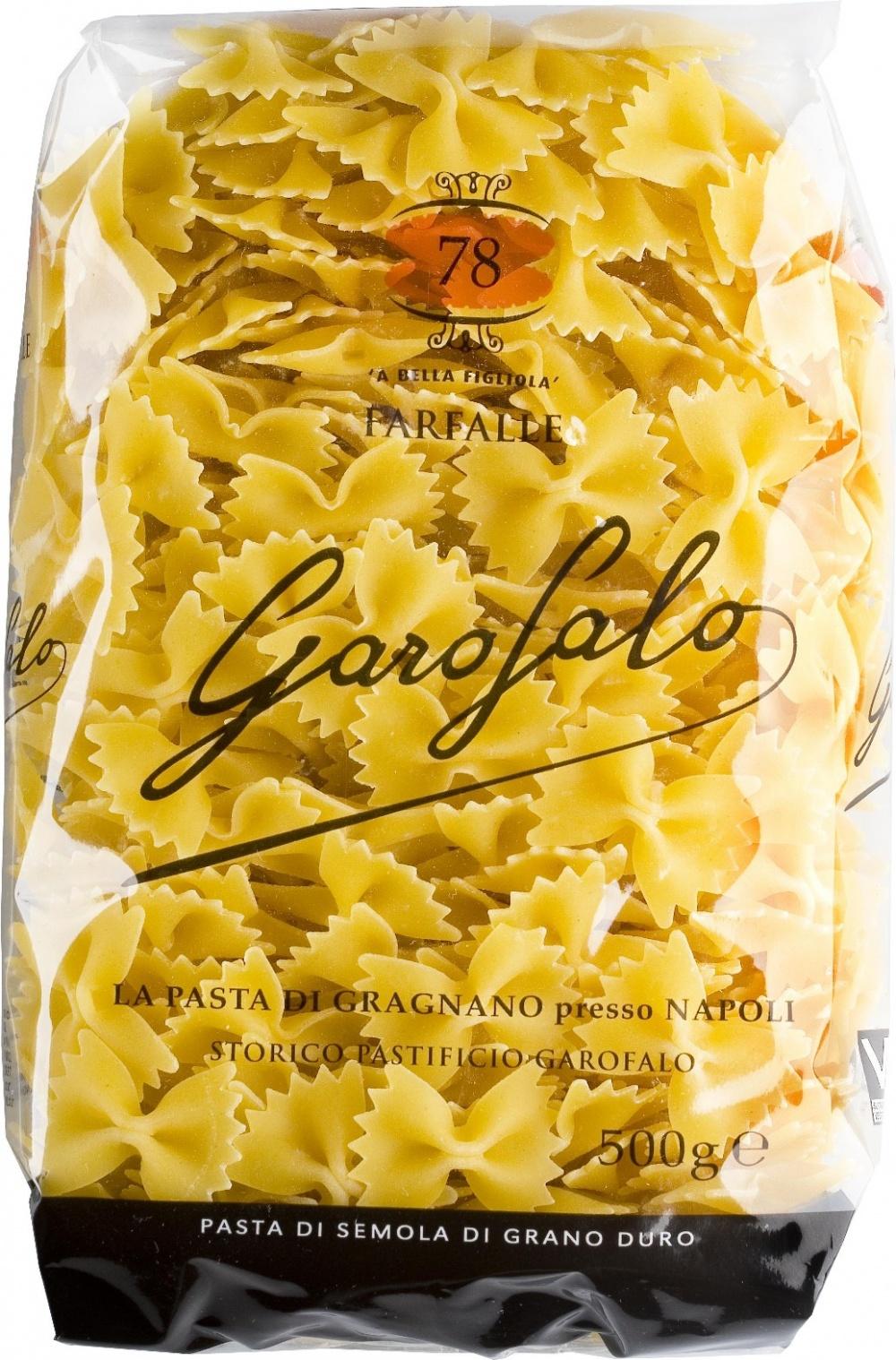Макаронные изделия Garofalo №78 фарфалле, 500 гр., пластиковый пакет