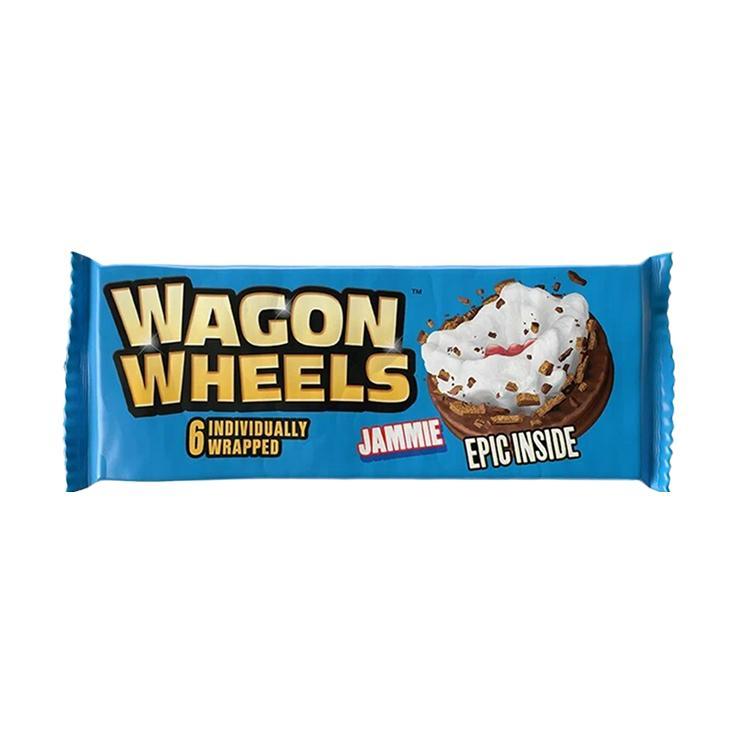 Печенье Wagon Wheels jammie 216 гр., флоу-пак