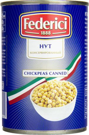 Нут Federici консервированный 425 мл., ж/б
