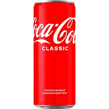 Напиток Coca-Cola газированный СЛИМ 330 мл., ж/б