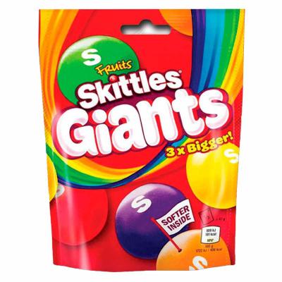 Драже Skittles Giants Кислые фрукты 132 гр., флоу-пак