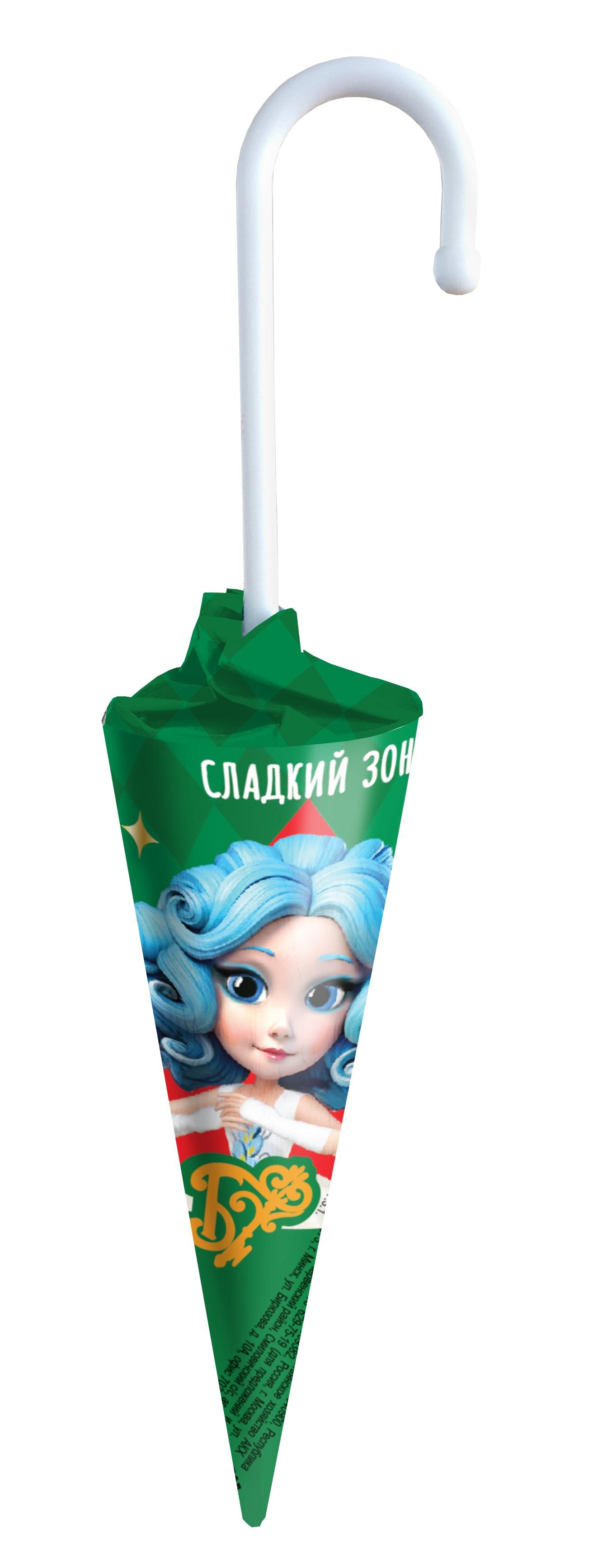 Карамель на палочке Буратино сладкий зонт 20 гр., обертка