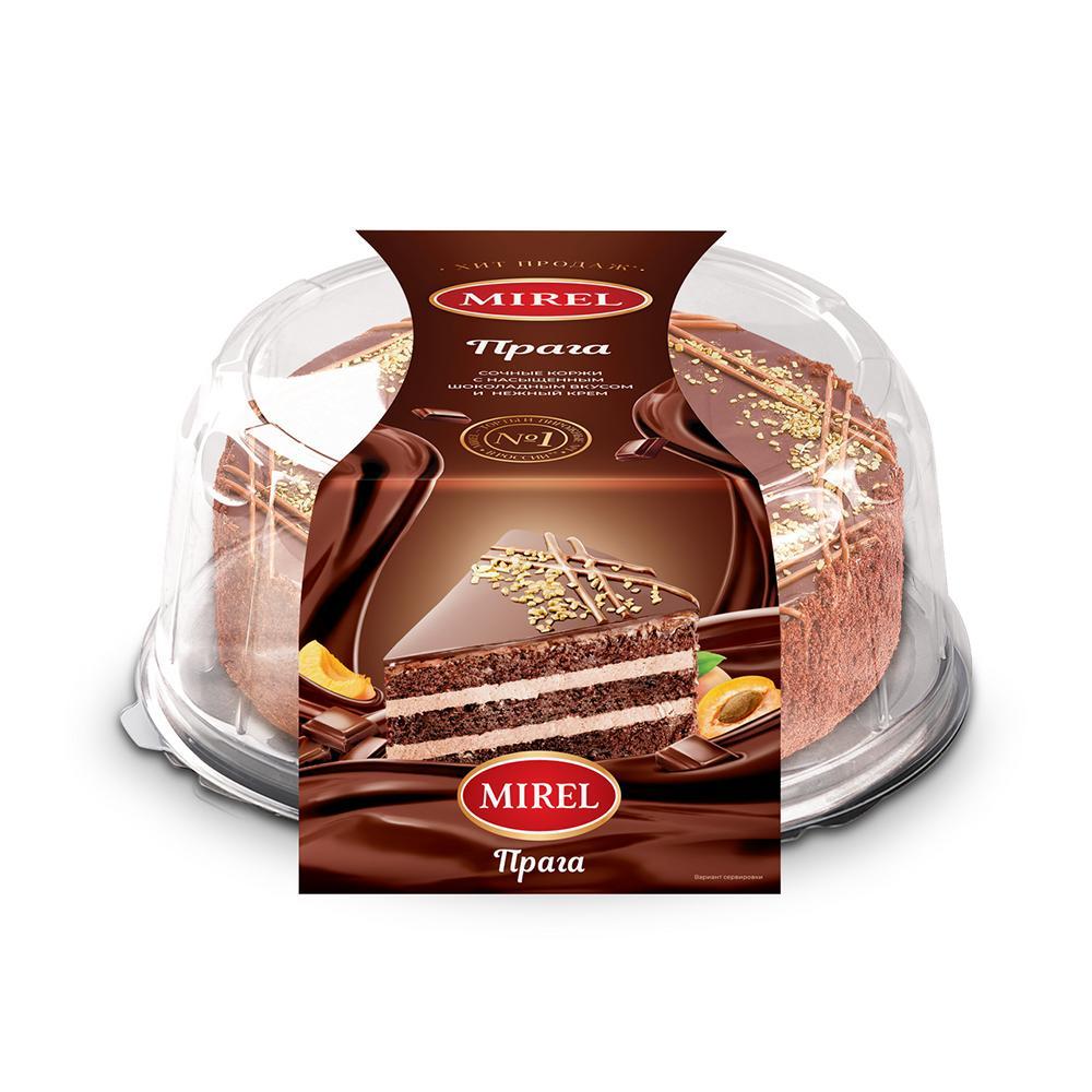 Торт Mirel Прага БЗП ДЕФРОСТ, 660 гр., ПЭТ