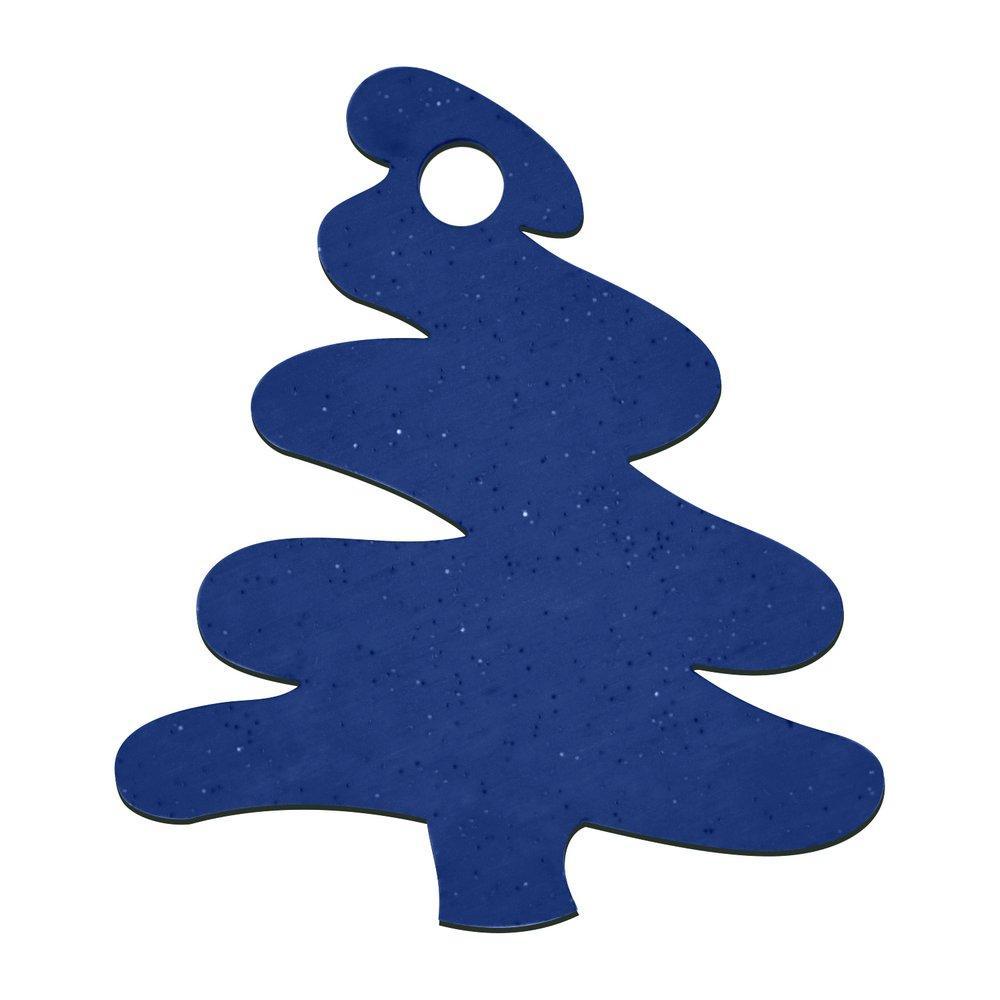 Ёлочные украшения Мультидом деревянные елочка синий 62 мм х 55 мм 8 шт., пакет