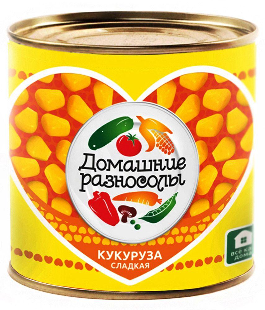 Кукуруза Домашние разносолы сладкая , 400 гр, ж/б